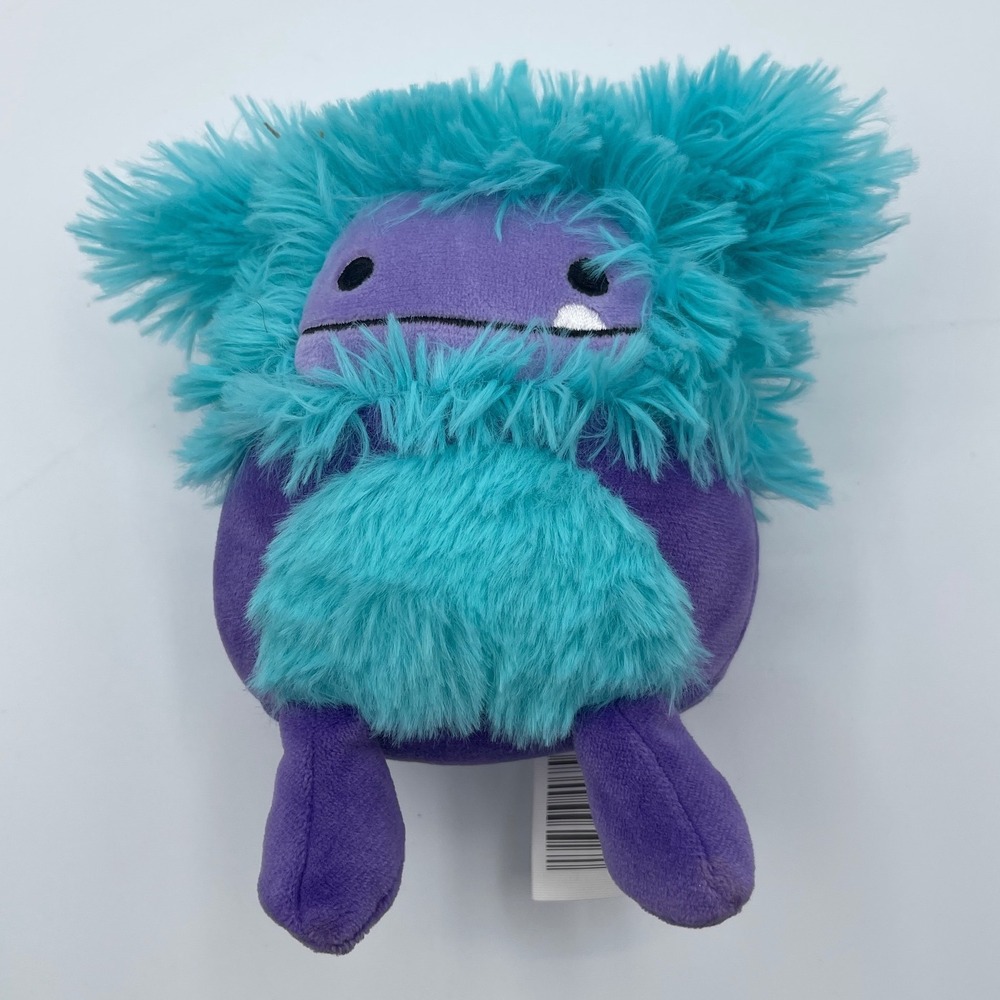 Squishmallows Purple Bigfoot Teal Fur Plush Toy Jazwares 7.5 Inch 2023